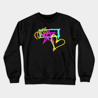 Positive Spray Painting Crewneck Sweatshirt